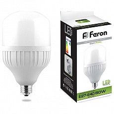 Лампа светодиодная feron saffit lb-65 e27-e40 60Вт 4000k 25821